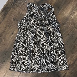 Banana Republic Animal Print Sleeveless Top XXSP